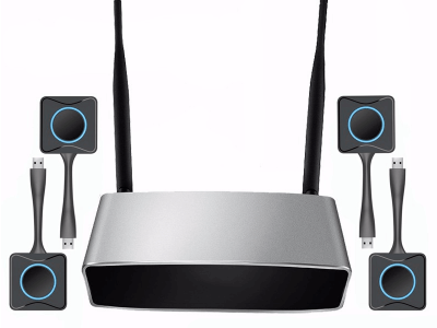 Awind wireless conference collaboration a-900 USB one button projection wireless 4K ultra clear transmission multi screen interactive airplay screen image mobile computer projector